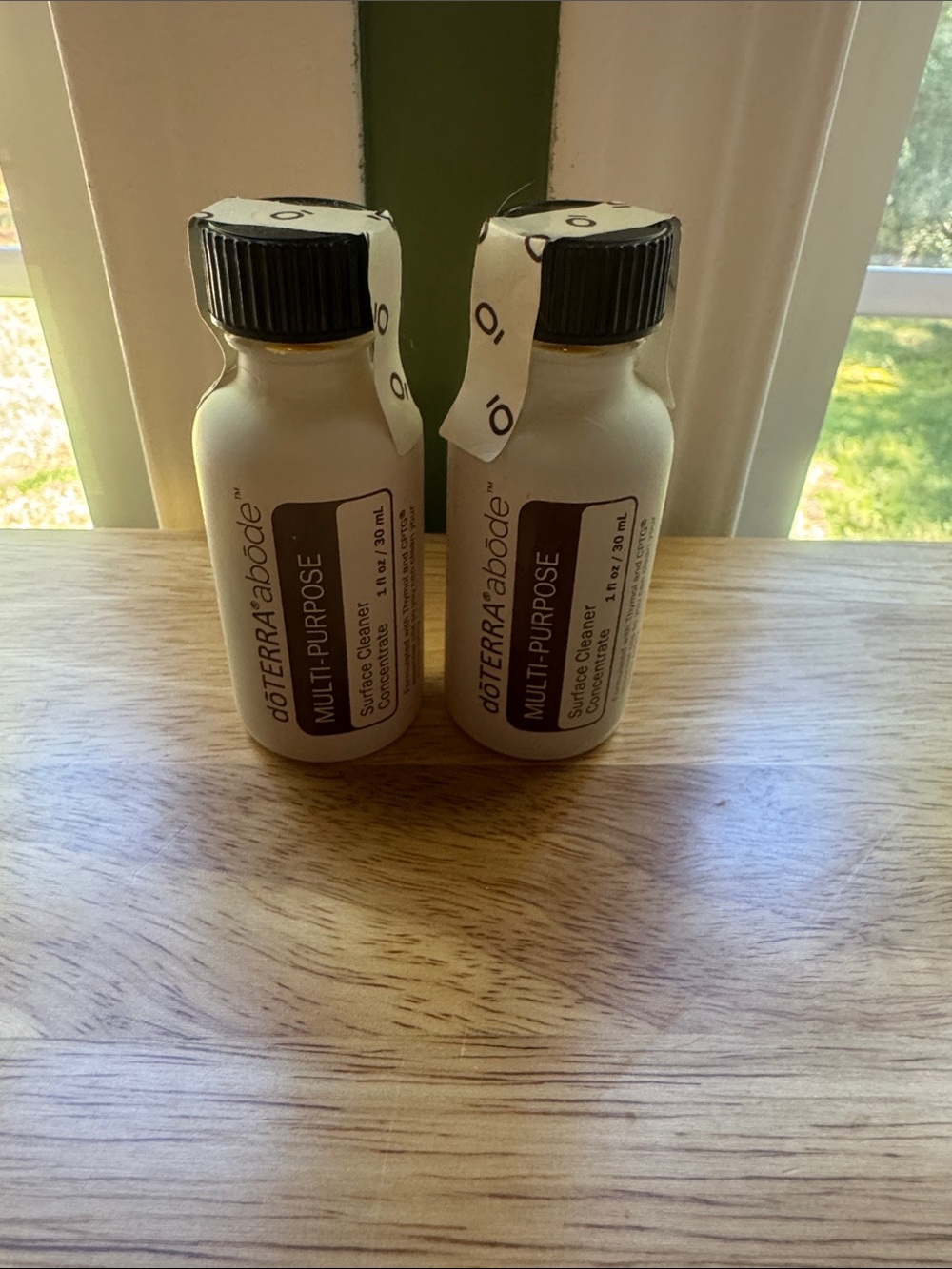 Doterra Multi-Purpose Cleaner Travel Bottles – Cream with Black Caps